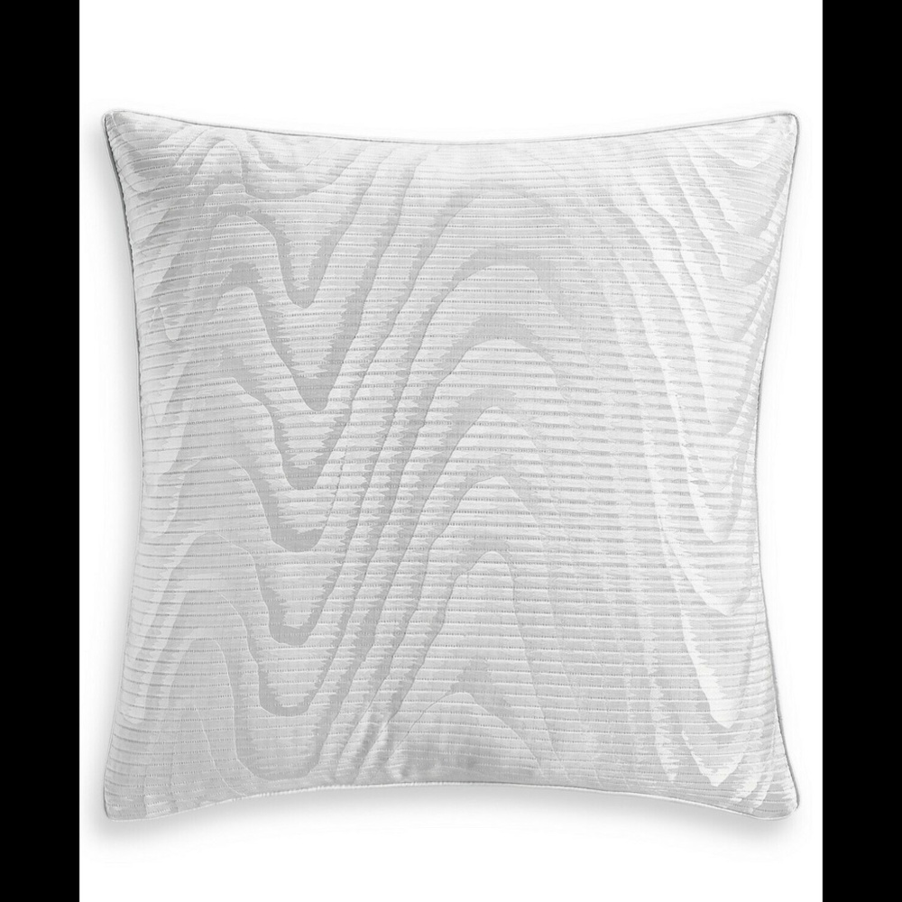 NEW Hotel‎ Collection Moire Quilted (1) Euro Sham